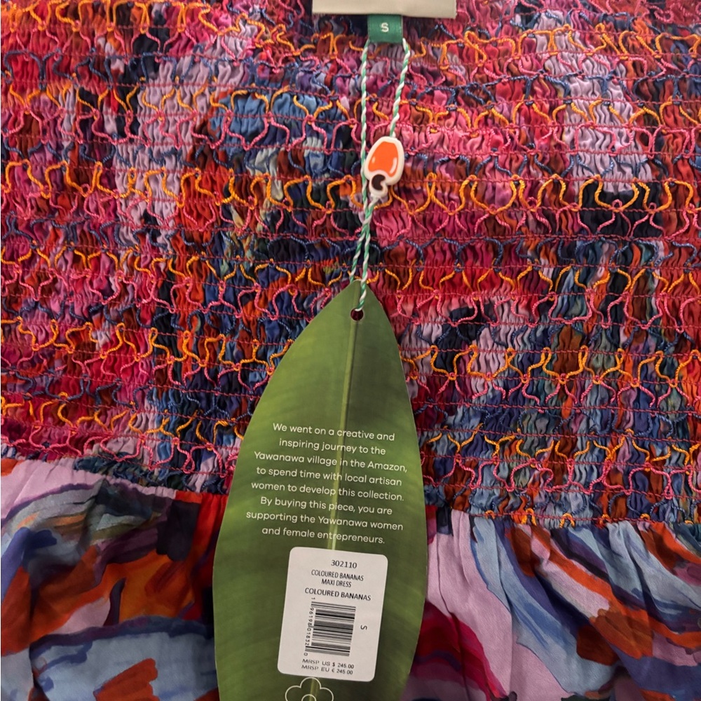FARM Rio Vibrant Pink and Red Long Sleeve Dress-new - Picture 7 of 7